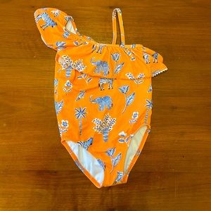 Janie and Jack Girls One Piece Swimsuit